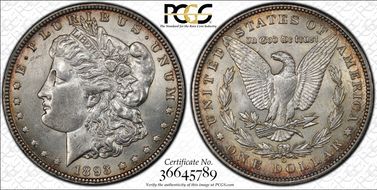 1893-O $1 AU58+