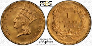 1879 G$1 MS66
