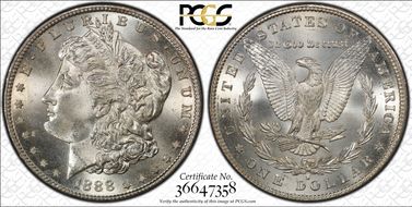 1888-S $1 MS66