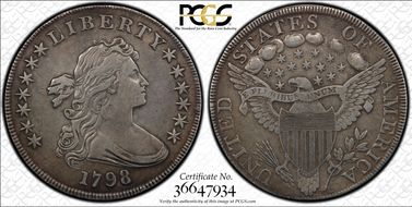 1798 $1 Large Eagle N1