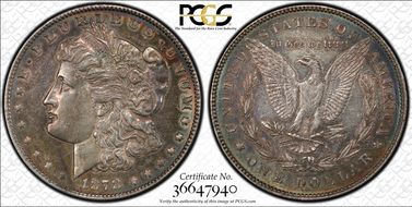1878 7/8TF $1 Weak N1