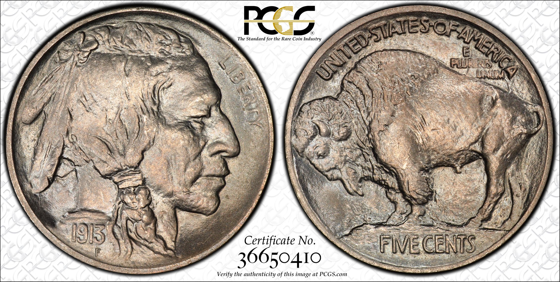 1913 P Type 1 Nickel