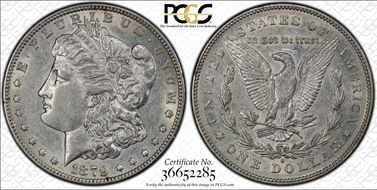 1879-S $1 VAM 25 Reverse of 1878 AU53