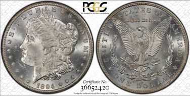 1894-S $1 MS63