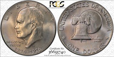 1976-D $1 Type 2 MS67