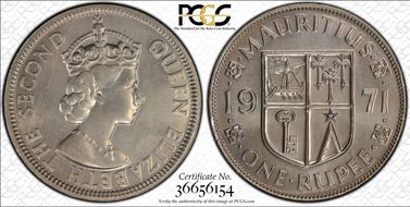 1971 Rupee MS64