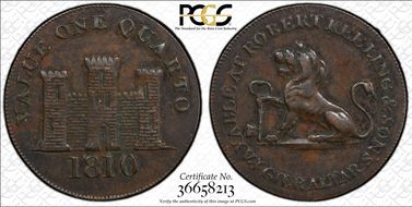 1810 Quart KM-Tn3.2 Small Date XF40BN