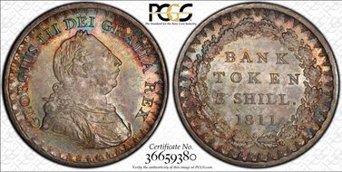 1811 3 Shil S-3769 MS65