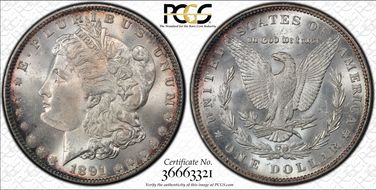 1891 $1 MS64