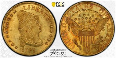 1797 $10 BD-3, Large Eagle MS63
