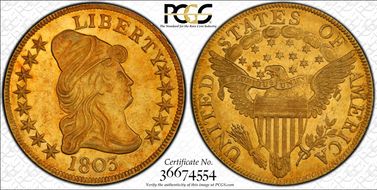1803 $10 BD-1, Small Reverse Stars MS62