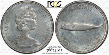 1967 10C 0.800 Ag AU55