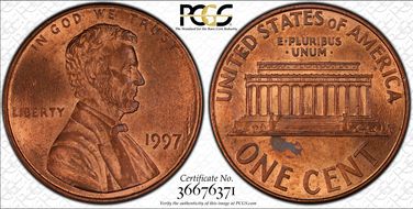 1997 1C FS-101 Doubled Ear MS63RB