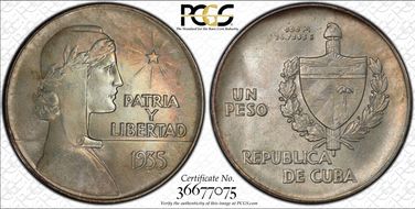 1935 Peso ABC KM-22 MS65+