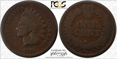 1873 1C Doubled Liberty G4BN