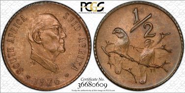 1976 1/2C MS65BN