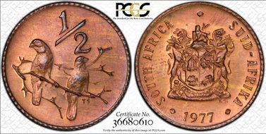 1977 1/2C MS66RB