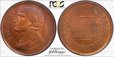 1789 Tk 1D DH-12 Warwickshire, Johnson MS65RB