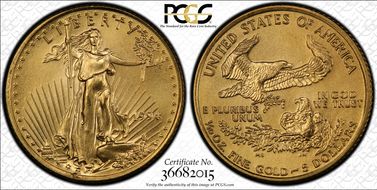 1994 $5 Gold Eagle MS69