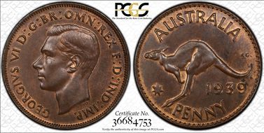 1939 (m) 1D MS64BN