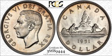 1951 S$1 MS62