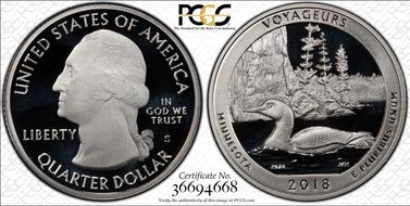 2018-S 25C Voyageurs NP-Silver Limited Edition Proof Set - First Strike PR70DCAM