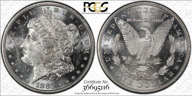 1881-S $1 MS62