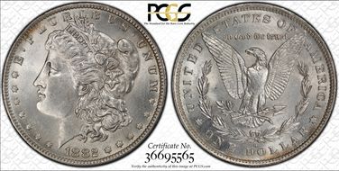 1882-O/S $1 Strong MS63