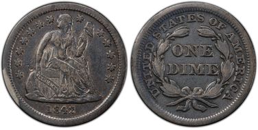 1842 10C S.S. Central America #2 (with Pinch) VF20