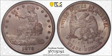 1878-S T$1 Trade AU58
