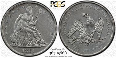 1861-O 50C N1