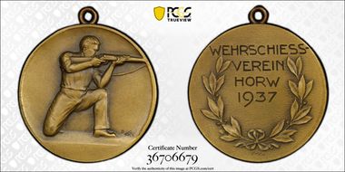 1937 Medal Horw R-907Ba Ae MS66