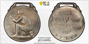 1927 Medal Rolle R-1630Aa Ag N1