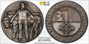 1925 Medal Sarnen R-1046a Ag SP63