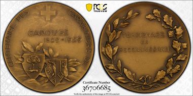 1929 Medal Carouge R-765c Matte Ae SP66