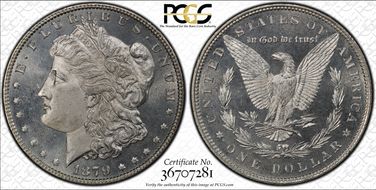 1879 $1 MS66PL