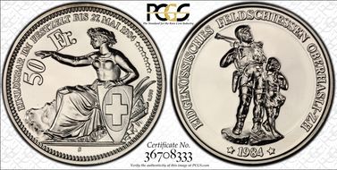 1984 S 50 Fr Oberhasli Haberling-24b PR68