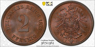 1875-J 2 Pfg J-2 MS65BN