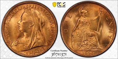 1895 1D S-3961 MS65RD