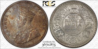 1914(B) Rupee SW-8.27 MS63