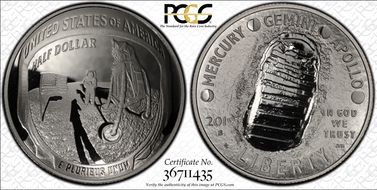 2019-S 50C Apollo 11 50th Anniversary Set Half Dollar Set - First Strike PR69DCAM