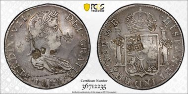 1814-Ga MR 8 R Ga8.4.1 Sm Bust 5 Jewel Crn N1