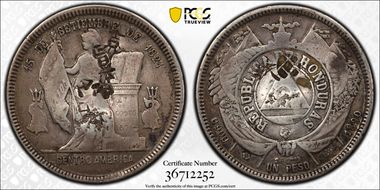 1890 Peso KM-52  Ag N1