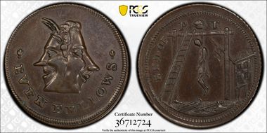 (c.1790) Tk 1/4D DH-1098 Middlesex, Spence's AU58BN