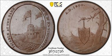 (1790s) Tk 1/2D DH-2 Wexford Enniscorthy MS64BN