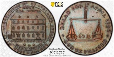 1796 Tk 1/2D DH-11 Wiltshire Holt MS63BN