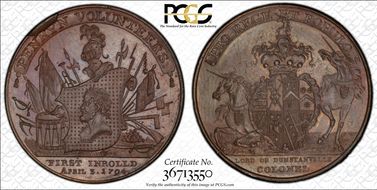 1794 Tk 1/2D DH-4 Cornwall, Penryn MS63BN