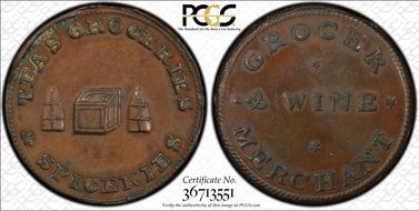 (1790s) Tk 1/4D DH-7 Not Local AU58BN