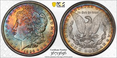 1896 $1 MS63