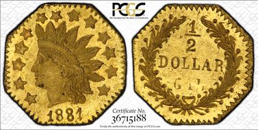 1881 G50C BG-957 MS64